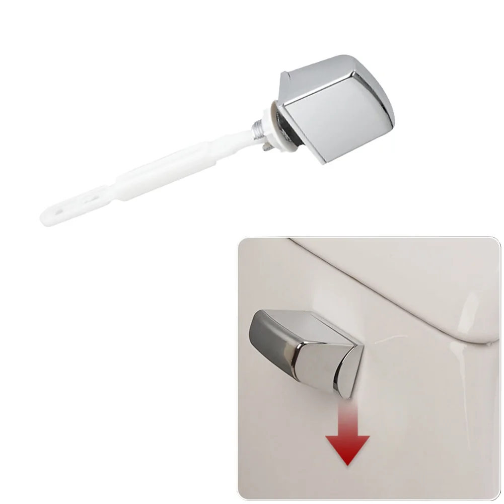 Toilet Flush Lever Switch Push Button Tank Replacement Bathroom Toilet Parts 1pc