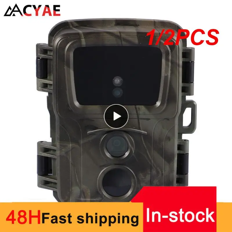 

1/2PCS Mini Trail Hunting Camera Wildlife Hunter Cameras Mini600 1080P Forest Animal Cam Photo Trap Surveillance Tracking