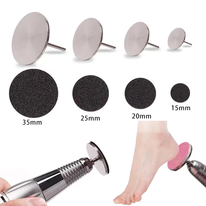 15/20/25/35MM Replaceable Sandpaper Disc For Foot Dead Skin Callus Remove Cuticle Files Electric Rotating Pedicure Care Tool