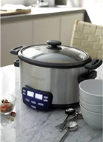 NEW MSC-400 3-In-1 Cook Central 4-Quart Multi-Cooker: Slow Cooker, Brown/Saute, Steamer, Silver 2