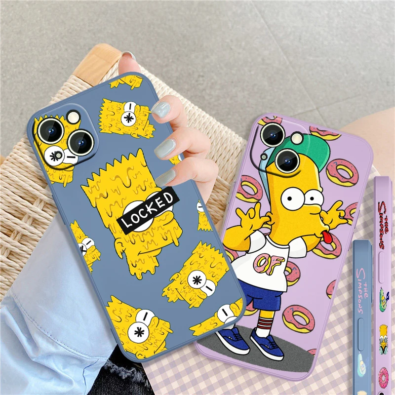 Disney Mickey Mouse London For Apple iPhone 13 12 Mini 11 XS Pro Max X XR 8 7 6 Plus SE 2020 Liquid Left Rope Soft Phone Case iphone xr phone case