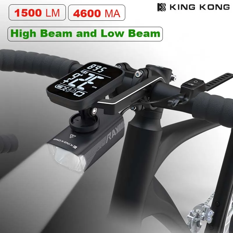 1500lm Bicycle Light Usb Charging Bike Led Lamp Anti Glare High Beam