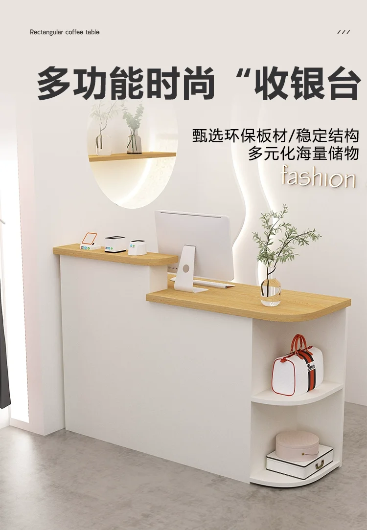 Description Picture 2 of itemDisplay Cabinet Reception Desk Tall Bar Counter Beauty Salon Reception Desk Office Table Toonbank Winkel Garden Furniture Sets