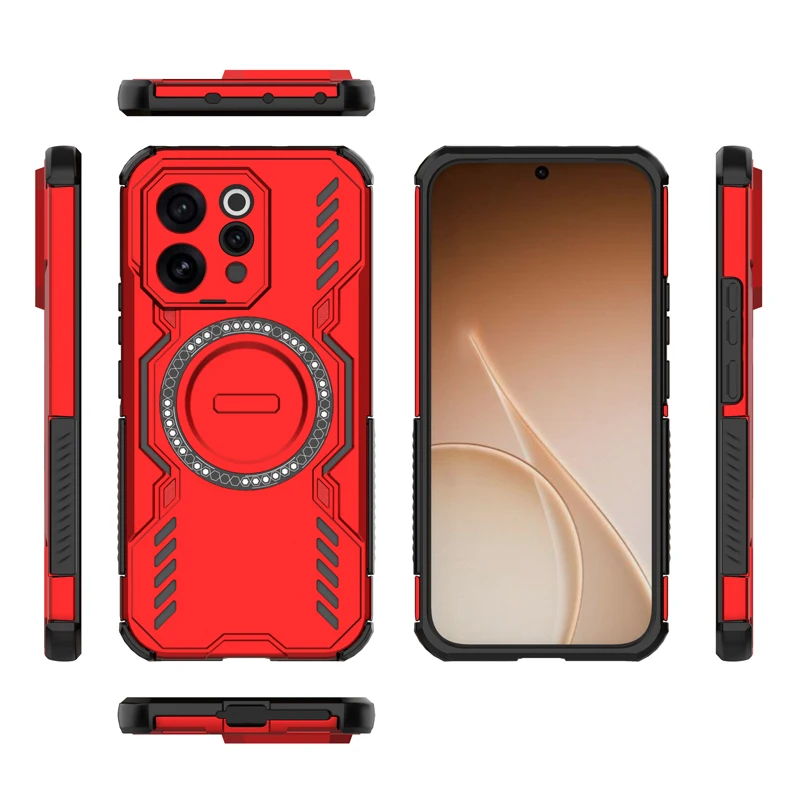 ELVEV Magnetic Wing Shielo Case - Hard PC + Soft TPU Wireless Charging Cover