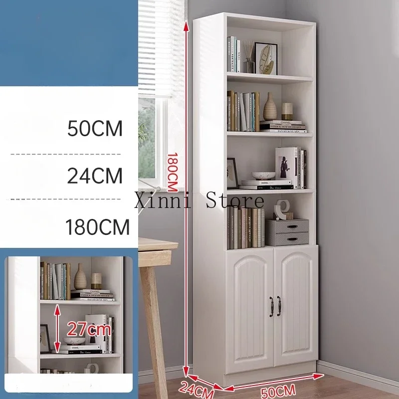 

White Nordic Bookcase Wood Shelf Modern Display Bookcase Office Organizer Muebles Organizador Living Room Furniture YN50BC1