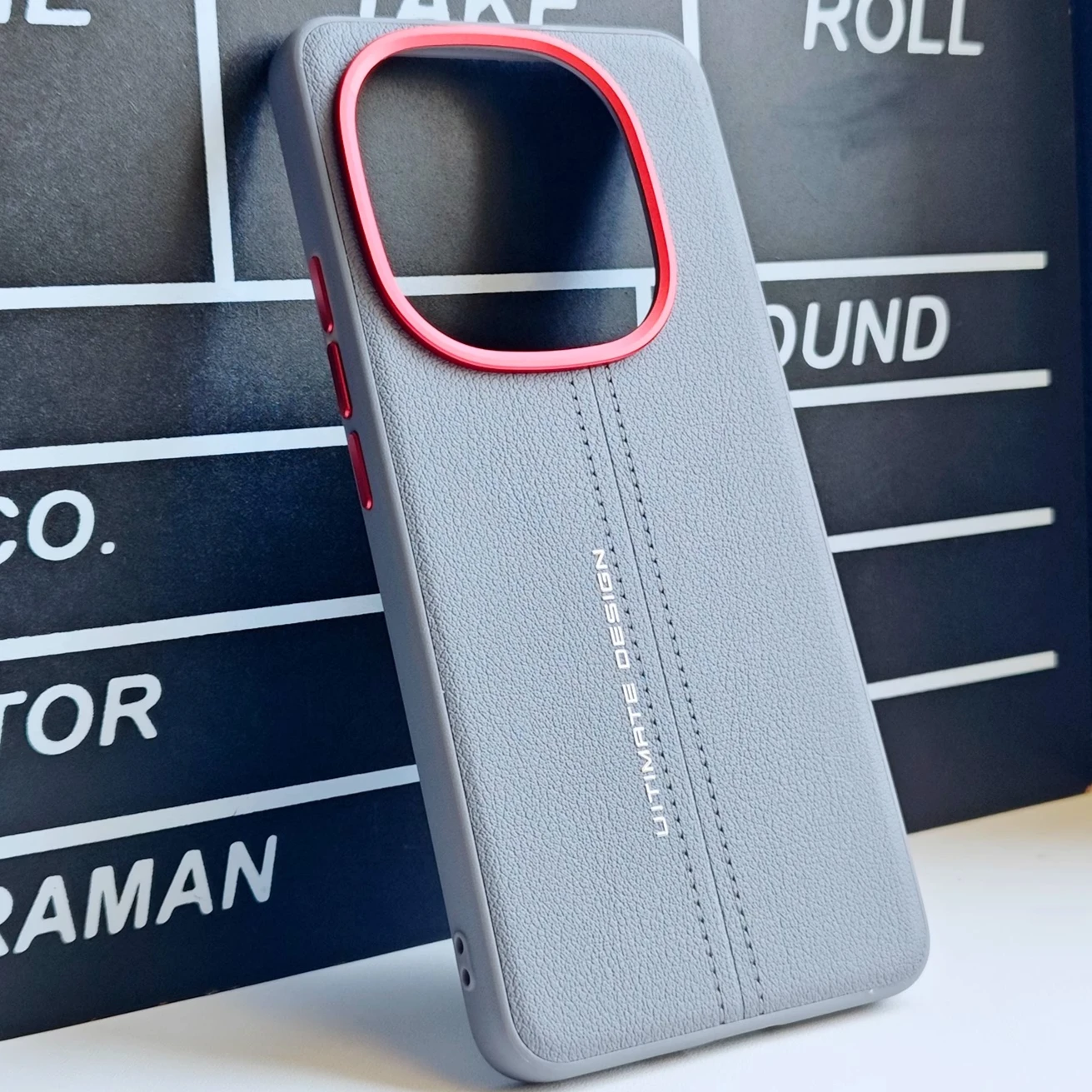 Luxury PU Leather Skin-Friendly Phone Case in Black