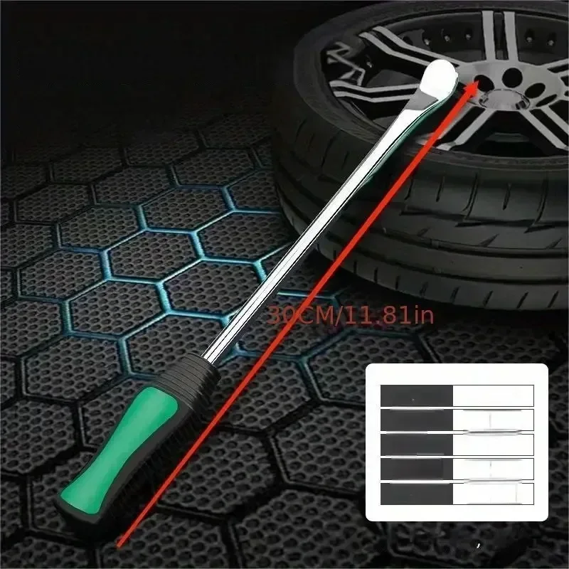 Car Crowbar Tire Removal Tool Motorcycle Tire Lever Lever Tire Hoop Opener Bicycle Car Tire 30cm Replacement Rod Accessories
