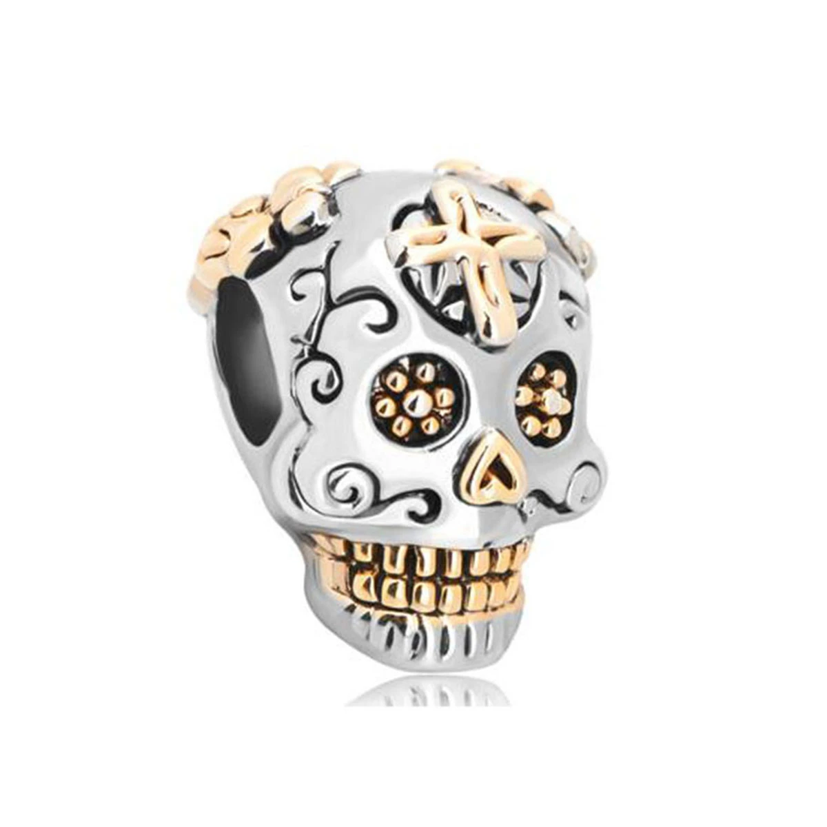 deslizante para pulsera Pandora, accesorio con de calavera cruzada, compatible con todas las marcas, envío gratis, 2023|fit pandora bracelet|fit pandorabeads charms - AliExpress