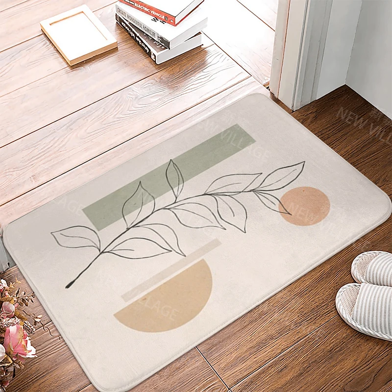 Anti-slip Bath Mat Bathroom Small Rug Shower Mat Home Decor Door Kitchen Bedroom Entrance Room Mats boho abstract morandi