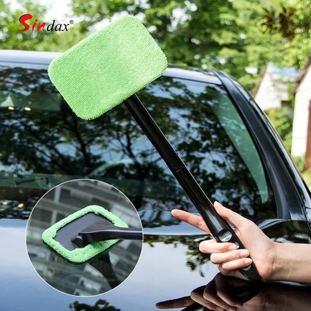 Auto Cleaning Wash Tool with Long Handle Car Window Cleaner