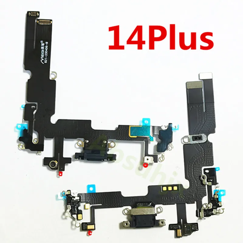 마이크 헤드폰 오디오 잭 케이블 포함 USB 충전 포트 플렉스, 아이폰 13 14 프로 맥스 SE 2020 도크 충전기 커넥터, 1 개