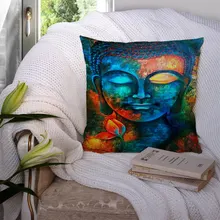 

Custom The Hindu God Shiva Square Pillowcase Polyester Linen Velvet Printed Zip Decor Pillow Case Car 22119-07