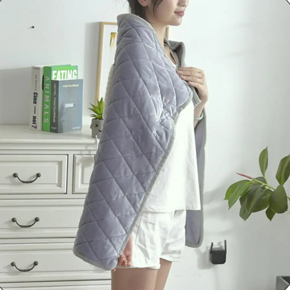 Description Picture 2 of itemUSB electric Heated blanket 5V warming blanket office nap heating blanket crystal velvet skin friendly heated car blanket