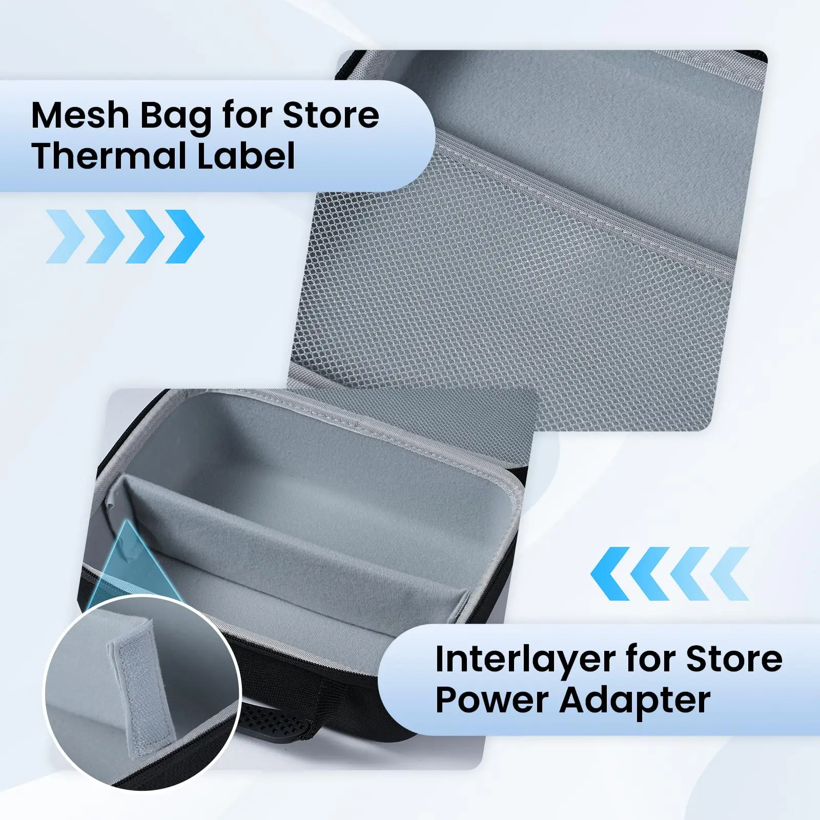 E1000 PRO 라벨 프린터와 호환되는 케이스 가방, 스티커 메이커 라벨러 정리 가방