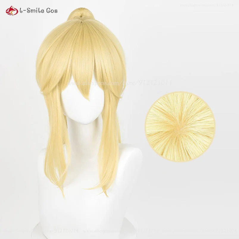 アニメエリーコスプレウィッグ 75 センチメートルゴールデン