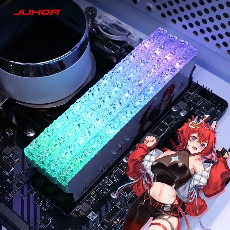 thumbnail image 5 of Memoria RAM para computadora de escritorio JUHOR DDR5 RGB de 16 GB, 6400 MHz y 6800 MHz, chip Hynix original, 5 of 5