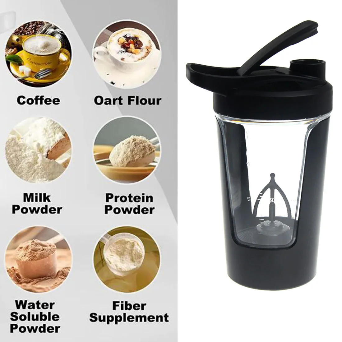 450ml Blenders Cup Portable Protein Powder Shaker Bottle Fitness Sports Mug Nutrition Shakers Cup Body Exercise Mixing Cup 4