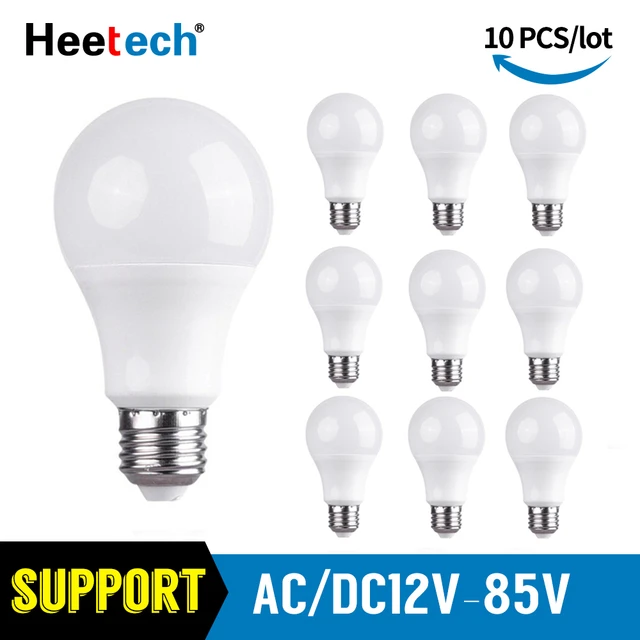 10pcs/lot Led Bulb 12v 24v 36v Light E27 Lampada 3w 5w 7w 9w 12w 15w Led  Lamp Bombillas Led Light Lighting Warm Cold White - Led Bulbs & Tubes -  AliExpress