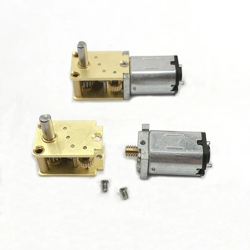 N20 풀 메탈 기어 박스 모터 신호/이중 샤프트/긴 샤프트 DC 3V 6V 12V 4RPM-381RPM 저속 대형 토크 DIY Eletric Lock