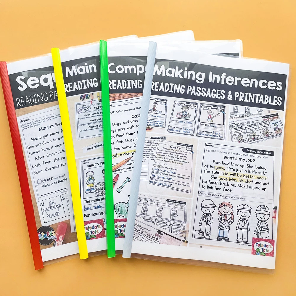 Reading Comprehension Passages Sequencing Main Ideas Compare And Contrast  Making Inferences Workbooks English Book For Kids - Card Books - AliExpress