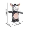 Singing Donkey Plush Toy Talking Singing Plush Toy Electric Interactive Animated Toy Donkey Stuffed Animal Interactive Musical 6