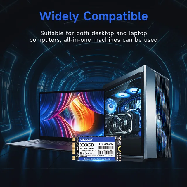 GUDGA SSD 2242 M2 NGFF SATA SSD 1 ТБ 128 ГБ 512 ГБ SSD M2 2242 Внутренний жесткий диск Hdd Жесткий диск для ноутбука 5