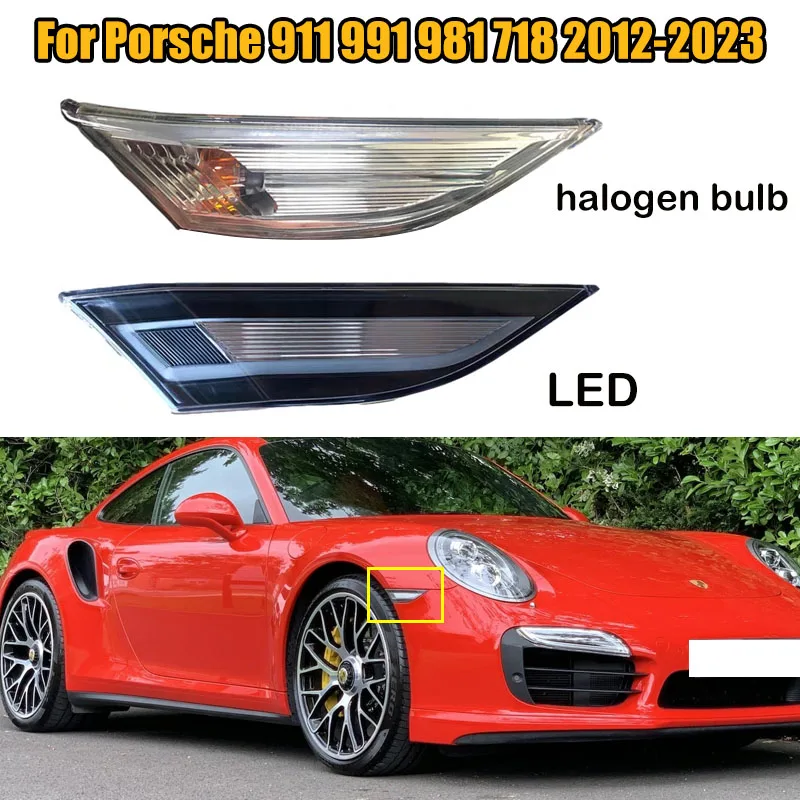 

99163125505 99163125605 For Porsche 911 991 981 718 2012-2023 LED Turn Side Marker Light LED Bumper Sequential Side Marker Light