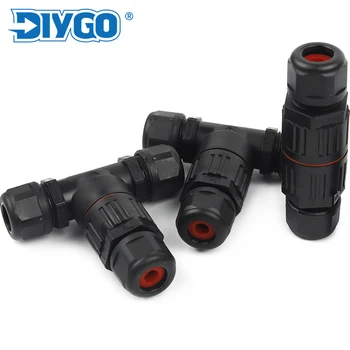 IP68 I/T รูปร่างกันน้ํา Connector 2/3/5 พินตัวเชื่อมต่อสายไฟ Quick สกรูเชื่อมต่อขั้วต่อ Push-in ไฟฟ้ากล่อง DIY GO 1