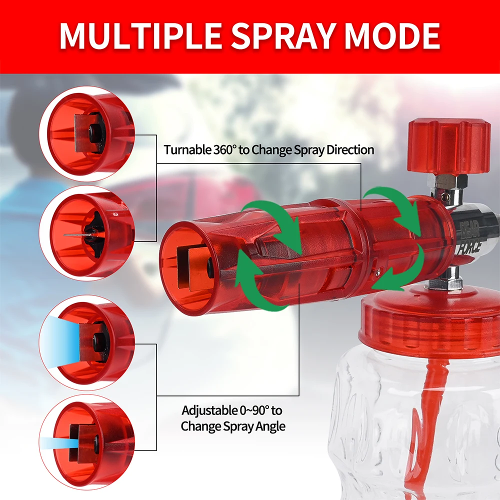 High-Performance Aluminum Foam Lance Nozzle for Car Wash