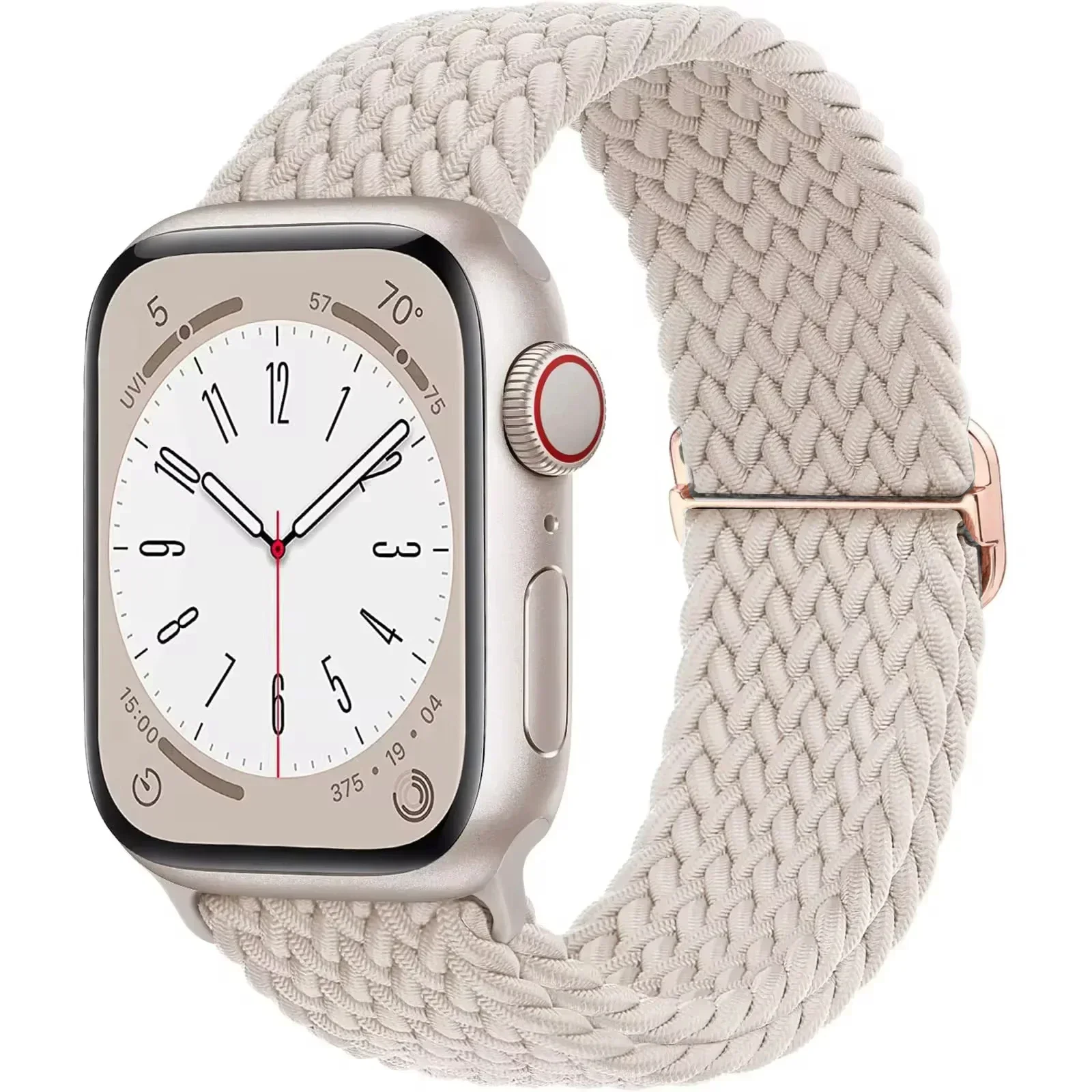 Braided Elastic Nylon Solo Loop Watch Band - Versatile Size Options Bracelet Strap