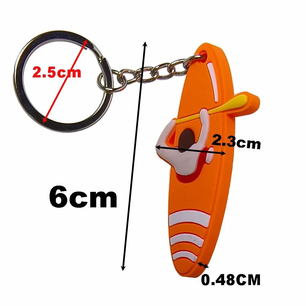 서핑보드 키체인 PVC 백팩 키홀더 지갑 여행가방 애호가 키링 생일 선물 가방 혁신적인 파티 선물 키홀더
