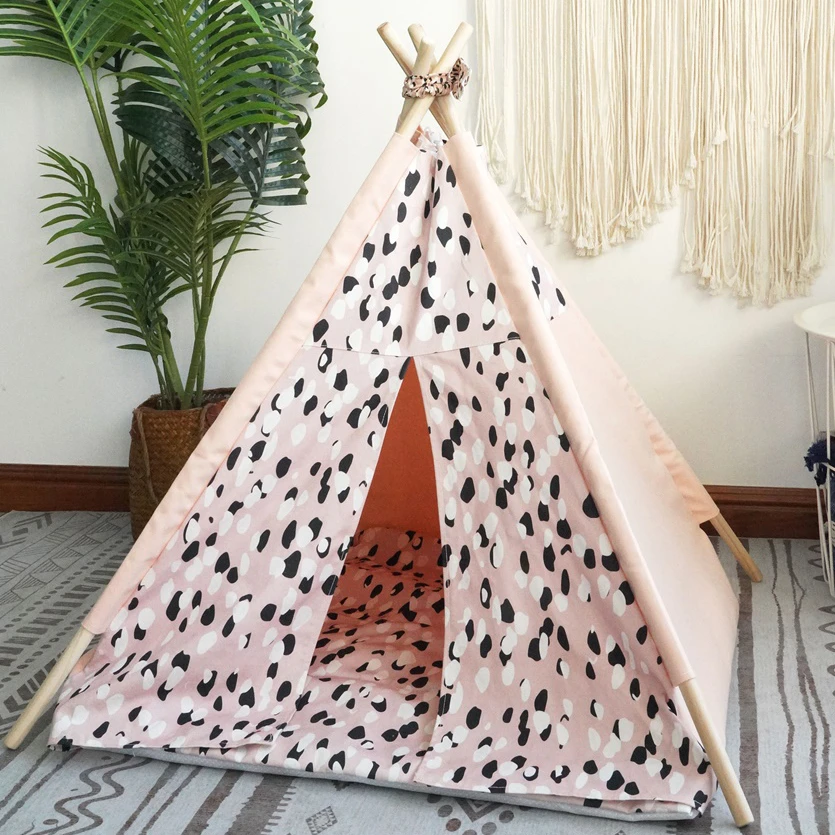 Personalized Dog Cat Bed, Tipi , Dog Bed Tipi from Cotton ,Small Medium
