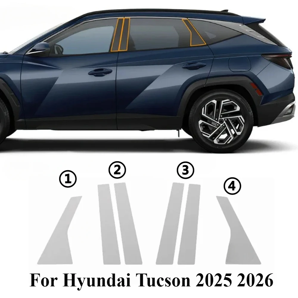 Protection Cluster Climatisation Films Protection écran Hyundai Tucson 2025 - 12,3" Navigation + Climatisation - 4 Pièces Nano Nano Film Anti Rayures