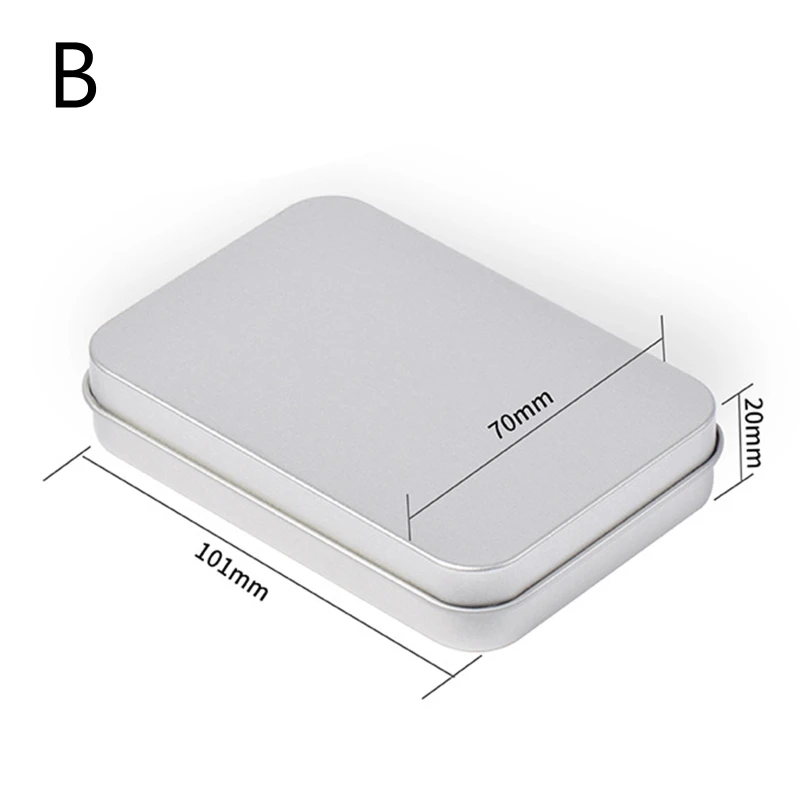 Playing Card Box Trading Card Case Storage Can Organizer Empty Metal Box for Gaming Cards