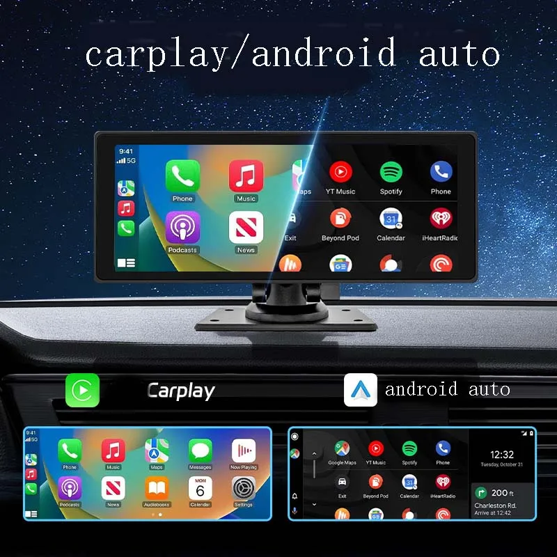 10.26 Inch IPS Car MP5 Player No DVD Player USB TF Portable Stand.