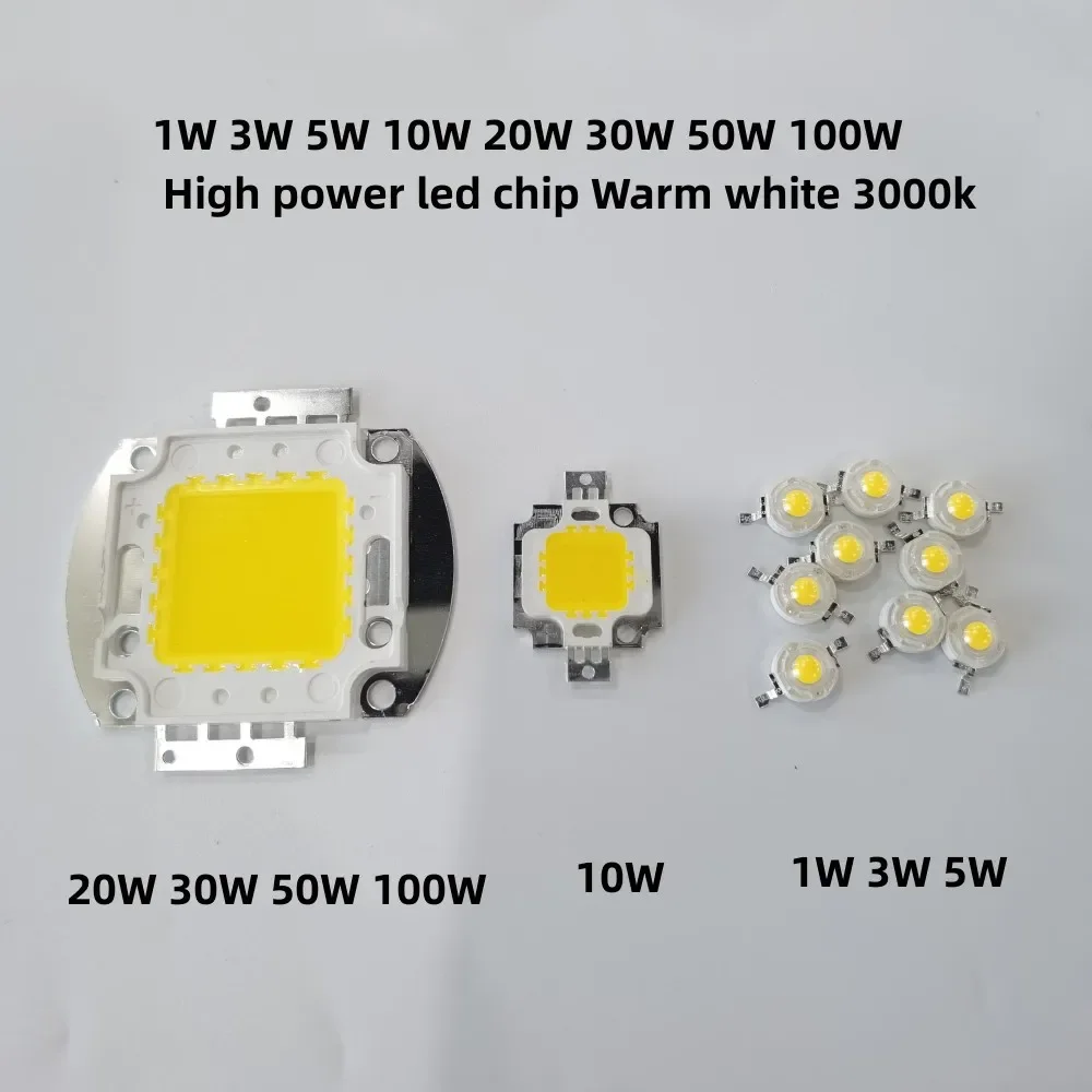 High Power Multi-Wattage LED Light Chip with Adjustable Color Temperature