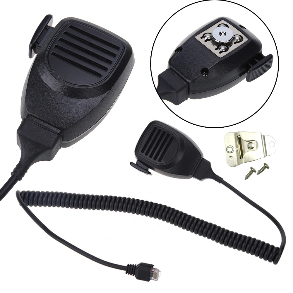 Description Picture 6 of item8 Pin Hand Mic Microphone for Kenwood Mobile Radios KMC-30 TK-860 TK-7108HM Handheld Walkie Talkie Speaker Microphone RJ-45 Plug