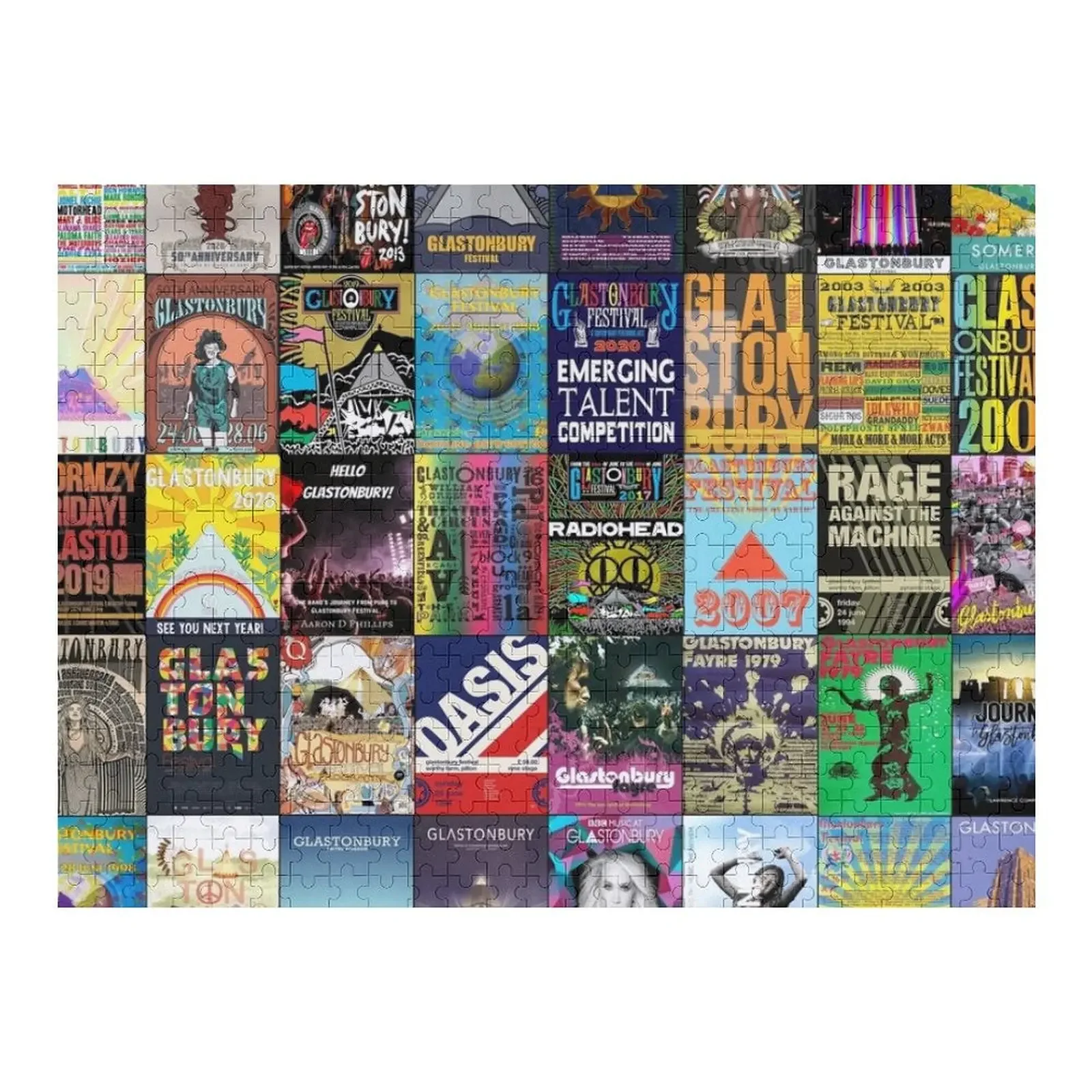 

Glastonbury Festival Jigsaw Puzzle Name Wooden Toy Personalized Toys Puzzle