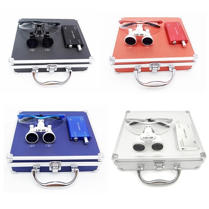 Dental Binocular Loupes Aluminum Variable Loupes 2.5X-3.5X