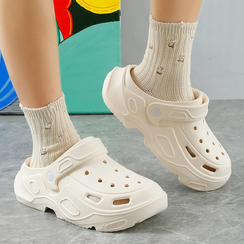 Summer Sandals For Men Women Platform High-heeled Outdoor Non-slip Waterproof