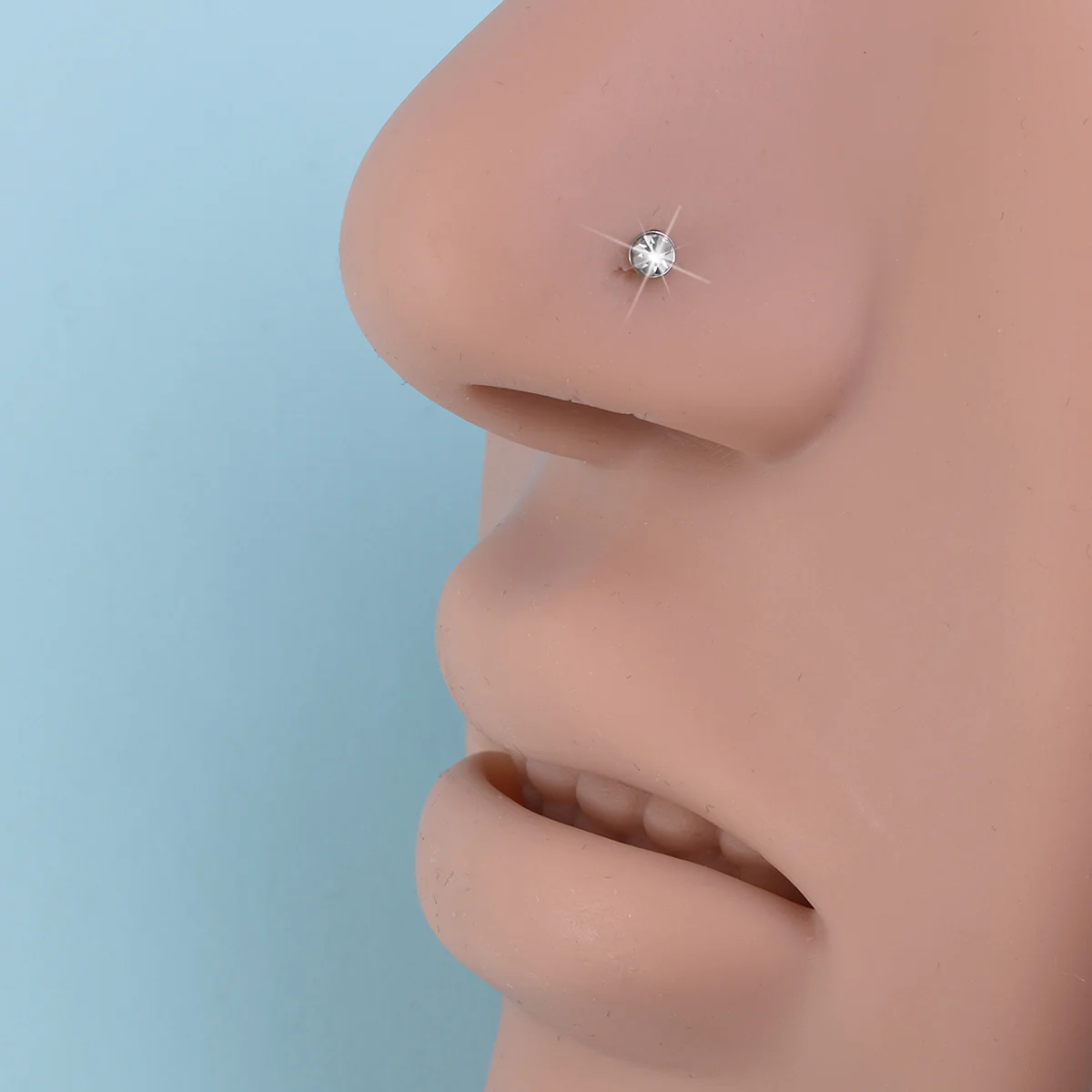 Nose Piercing Kit 61PCS Including 1pc Disposable Nose Piercing Gun 60pcs CZ Straight Studs piercing jewelry nose studs nose piercing gun body piercing kit body piercing jewelry body jewelry piercing tool