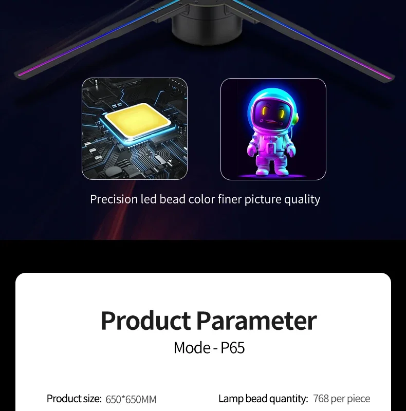 65 Cm 3D Hologramm Projektor Fan Wifi Led Zeichen 3D Werbung Player Für Business Store Shop Bar 3D Holographische Werbung Lichter S772F25508Ed44105Ae94Dd7687Ccd7Ecq