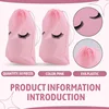 A15F-50 Pieces Eyelash Aftercare Bags Plastic Makeup Bags Toiletry Makeup Pouch Cosmetic Travel With Drawstring 4