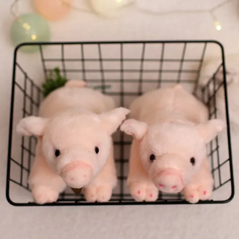 Lifelike Pig Plush Toy Soft Stuffed Animal Simulation Piggy Doll Cute Birthday Gift for Girls And Boys