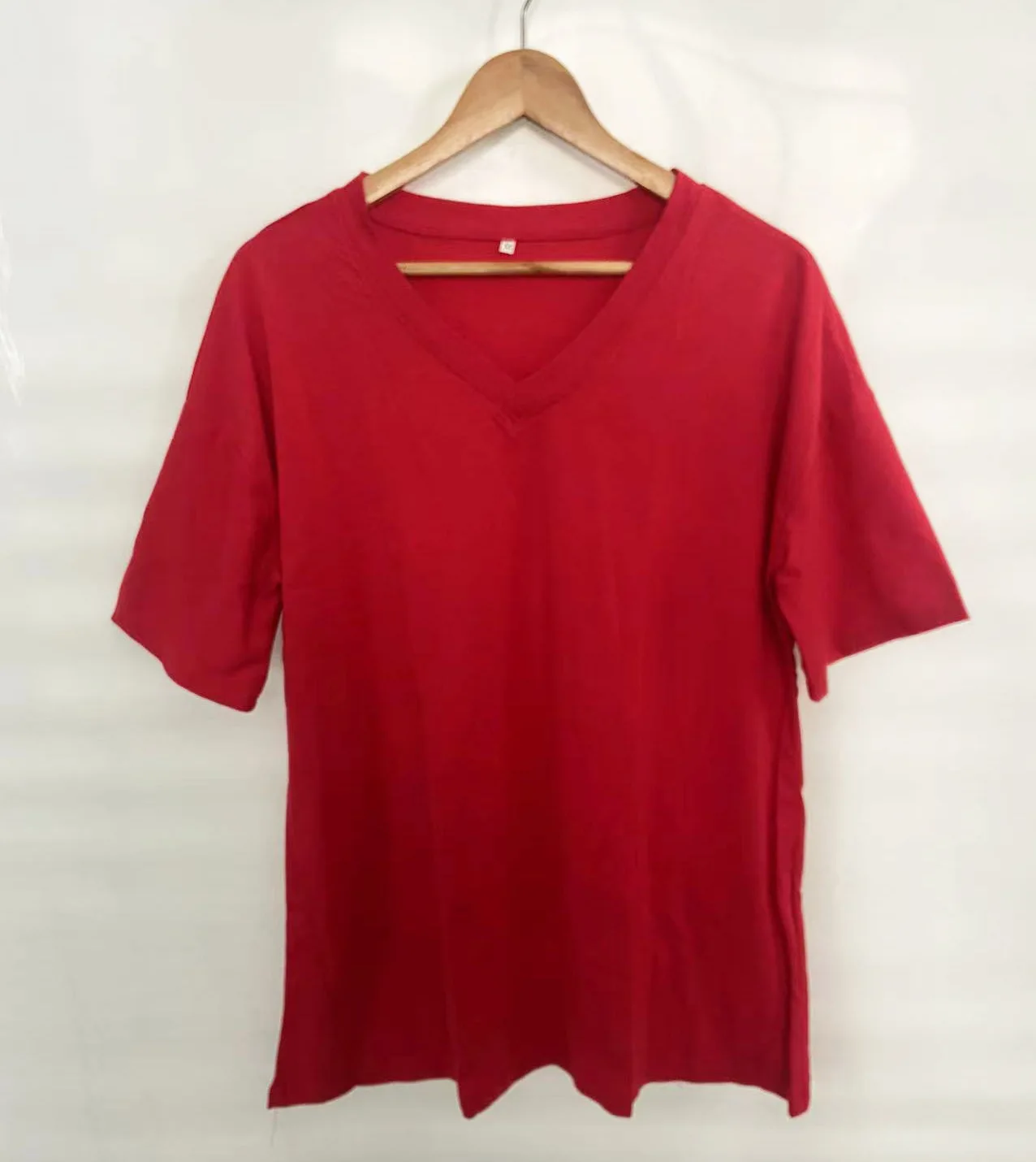 Women's Short Sleeve T Shirt - Cotton Broadcloth Polyester Fabric Top, Loose Fit Tee