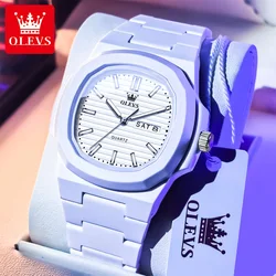 Luxury Luminous Quartz Watch for Men with Water - Resistant Design and Date Calendar (Rose)