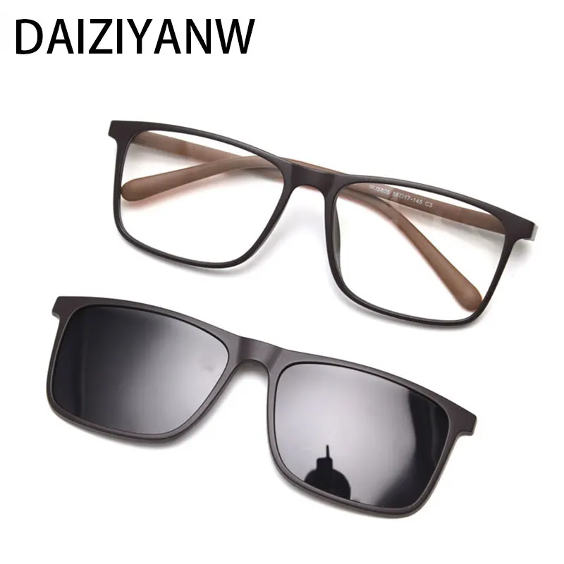 

Винтажные модные очки с защитой от синего света, квадратные оправы для очков, поляризационные солнцезащитные очки, женские компьютерные очки с магнитным зажимом
