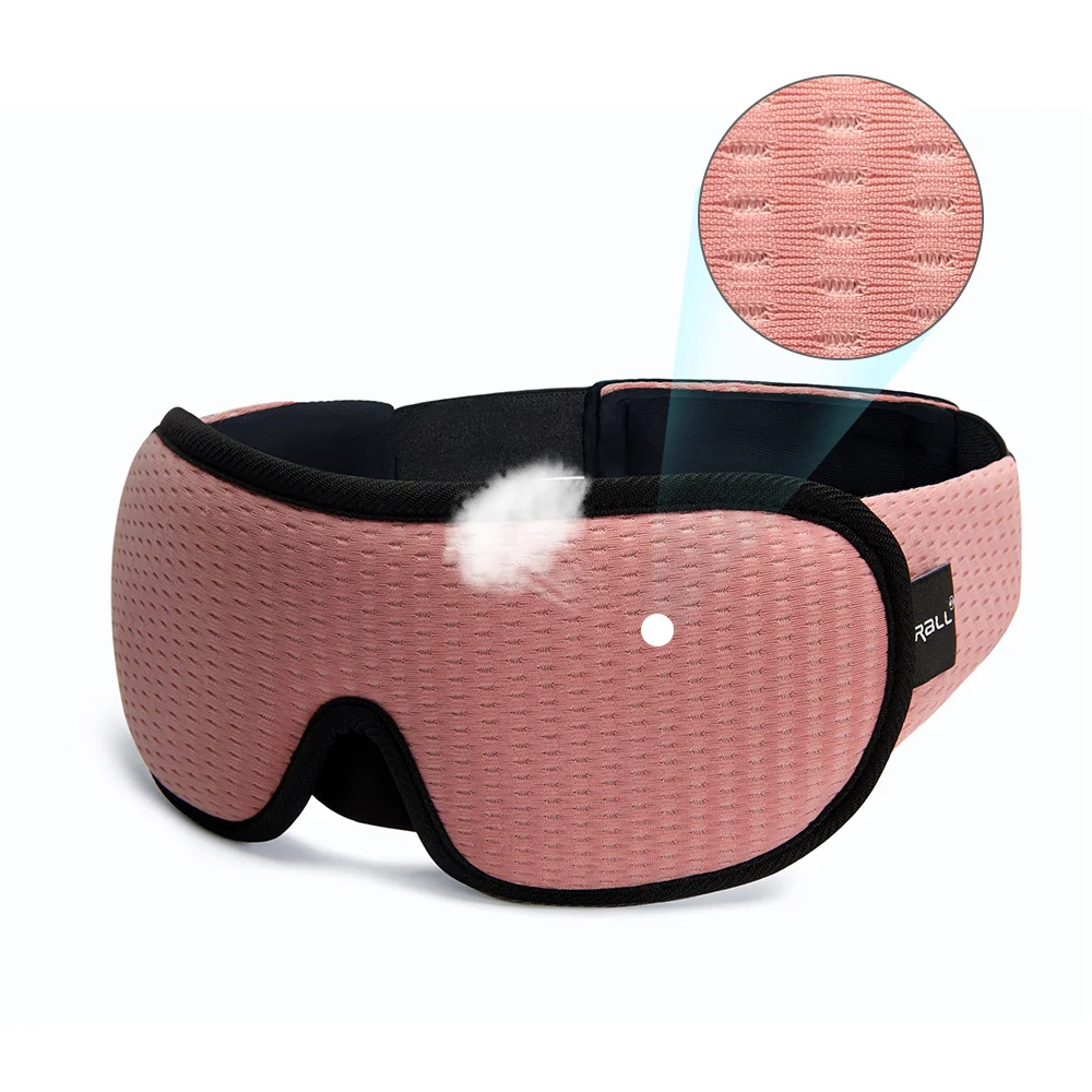 Ultra-Comfort 3D Contoured Sleep Mask - Breathable & Smooth Eye Shade for Relaxation and Travel