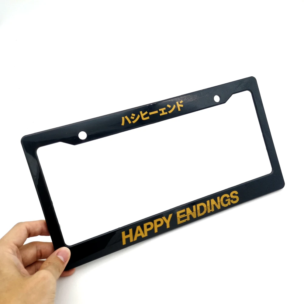2PCS Universal ABS US Car License Plate Frame Cover Number Plate Holder