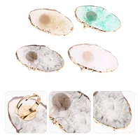 4 Pcs Carnelian Ring Nail Palette Paint DIY Color Plate Make up Mixing Tray 1